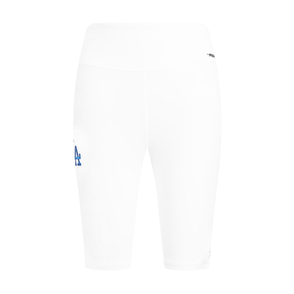 MLB LOS ANGELES DODGERS CLASSIC WOMEN'S COTTON BIKE SHORT (WHITE)