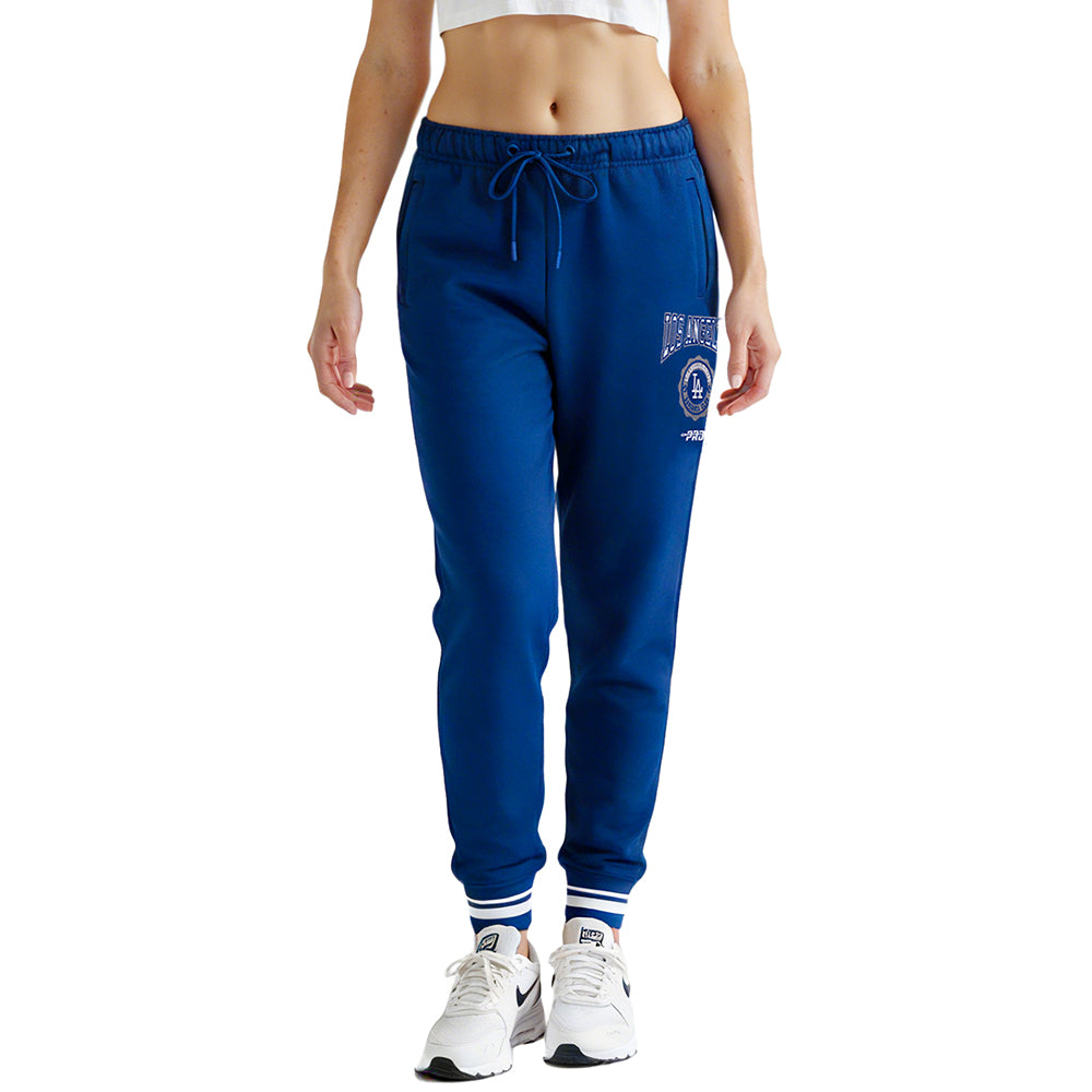 MLB LOS ANGELES DODGERS CREST EMBLEM WOMEN'S RIB FLC SWEATPANT (DODGER BLUE)