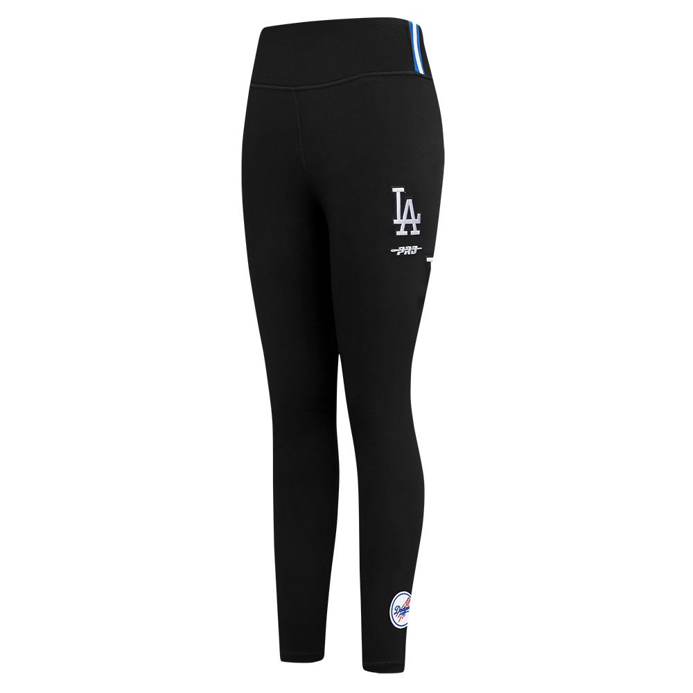 MLB LOS ANGELES DODGERS CLASSIC CHENILLE WOMEN'S HW JERSEY LEGGING (BLACK)