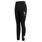 MLB LOS ANGELES DODGERS CLASSIC CHENILLE WOMEN'S HW JERSEY LEGGING (BLACK)