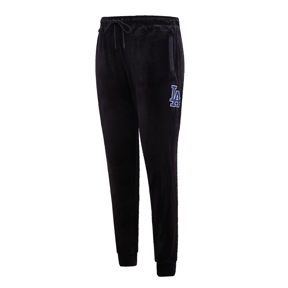 MLB LOS ANGELES DODGERS CLASSIC WOMEN'S VELOUR JOGGER (BLACK)
