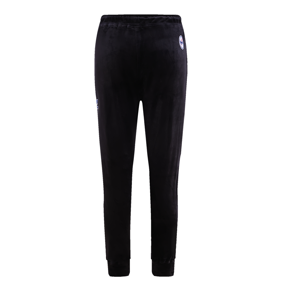 MLB LOS ANGELES DODGERS CLASSIC WOMEN'S VELOUR JOGGER (BLACK)