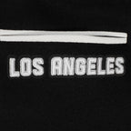 MLB LOS ANGELES DODGERS PEARLS WOMEN'S RIB WOOL VARSITY JACKET (BLACK/WHITE)