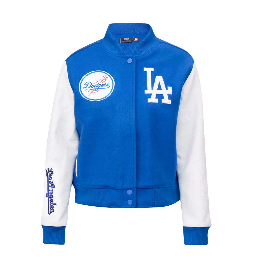 MLB LOS ANGELES DODGERS CLASSIC WOOL WOMEN'S VARSITY JACKET (DODGER BLUE/WHITE)