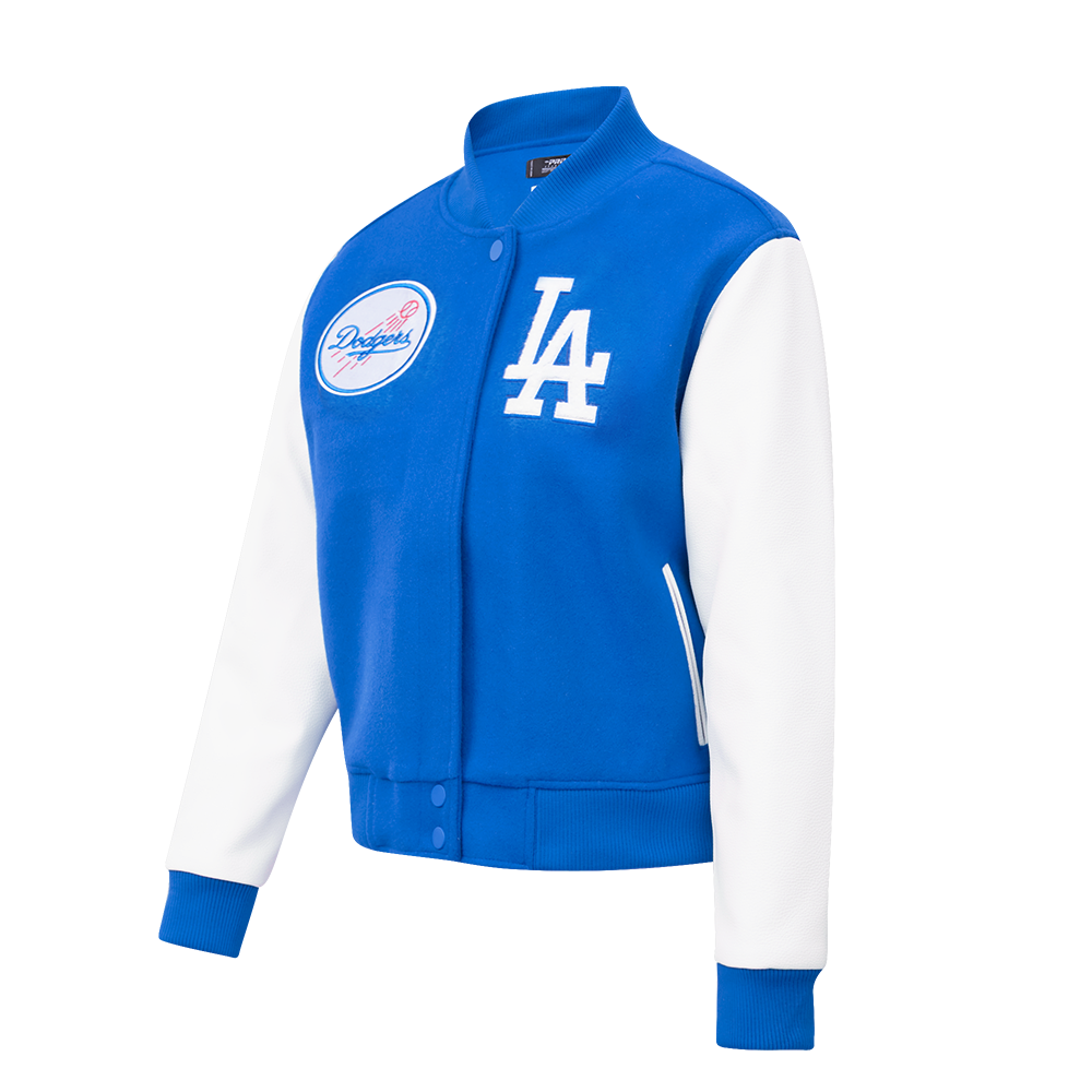 MLB LOS ANGELES DODGERS CLASSIC WOOL WOMEN'S VARSITY JACKET (DODGER BLUE/WHITE)