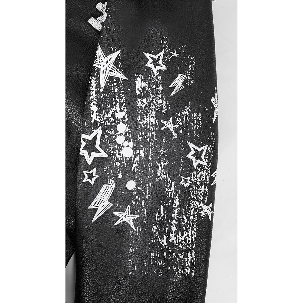 MLB LOS ANGELES DODGERS SKETCHBOOK BLOUSON DE CUIR POUR FEMME (NOIR)