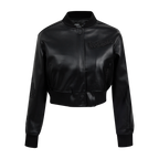 MLB LOS ANGELES DODGERS WASHED CRYSTALLINE BLOUSON DE CUIR POUR FEMME (NOIR DE JAIS)