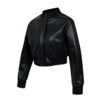 MLB LOS ANGELES DODGERS WASHED CRYSTALLINE BLOUSON DE CUIR POUR FEMME (NOIR DE JAIS)