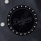 MLB LOS ANGELES DODGERS RENEGADE WOMEN'S LEATHER JACKET (BLACK)