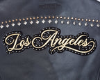 MLB LOS ANGELES DODGERS RENEGADE WOMEN'S LEATHER JACKET (BLACK)