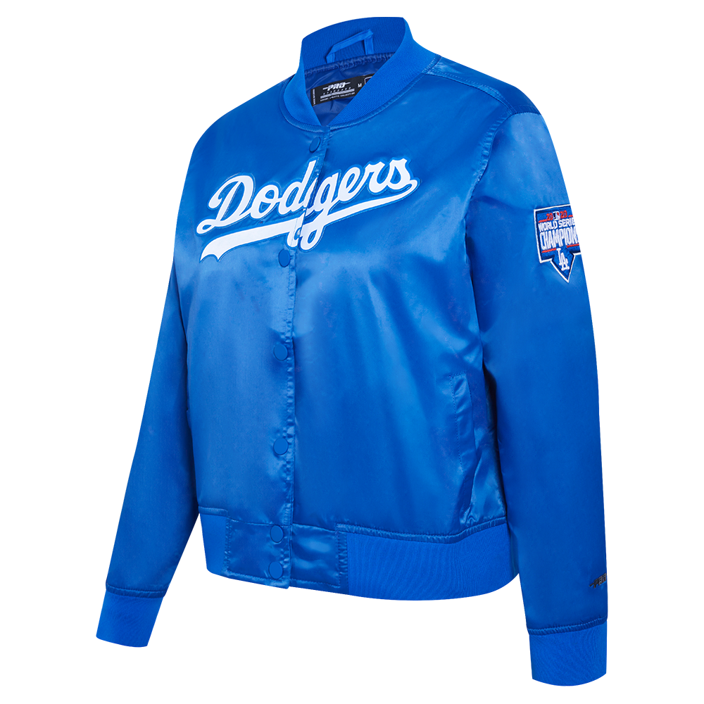 MLB LOS ANGELES DODGERS CLASSIC WOMEN'S SATIN JACKET (DODGER BLUE)