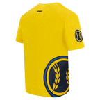 MLB MILWAUKEE BREWERS LIVING LARGE HAUT EN JERSEY DE COTON À ÉPAULES TOMBANTES POUR HOMME (JAUNE)