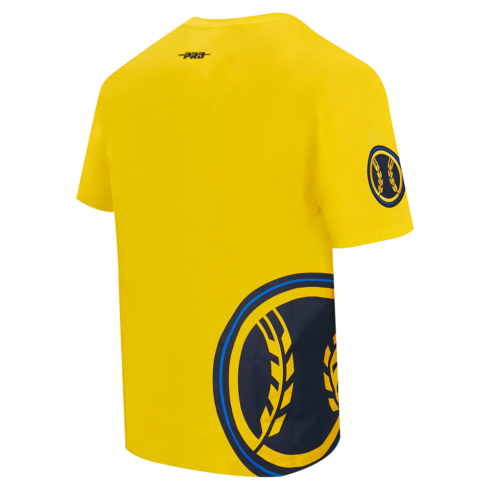 MLB MILWAUKEE BREWERS LIVING LARGE HAUT EN JERSEY DE COTON À ÉPAULES TOMBANTES POUR HOMME (JAUNE)