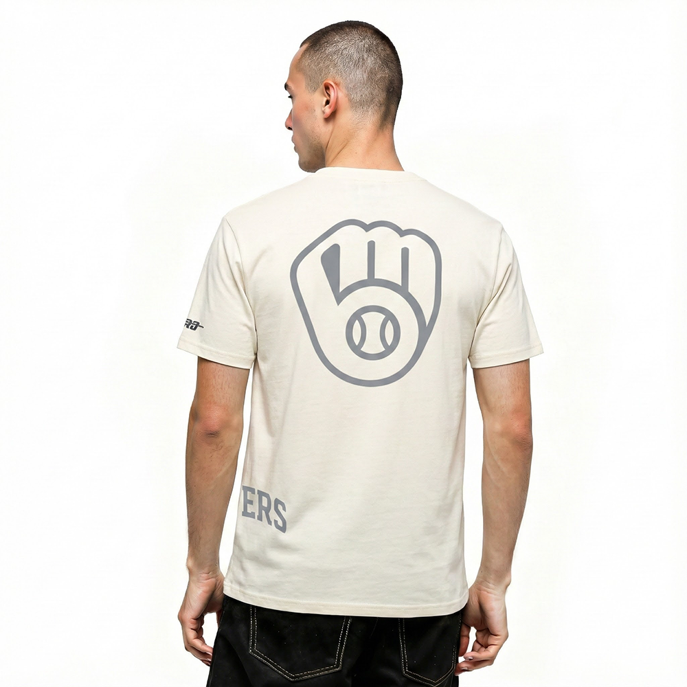 MLB MILWAUKEE BREWERS STREET TEAM MEN'S CJ DROP SHOULDER TOP (EGGSHELL)