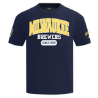 MLB MILWAUKEE BREWERS CITY ARCH HAUT EN JERSEY SIMPLE POUR HOMME (MARINE MINUIT)