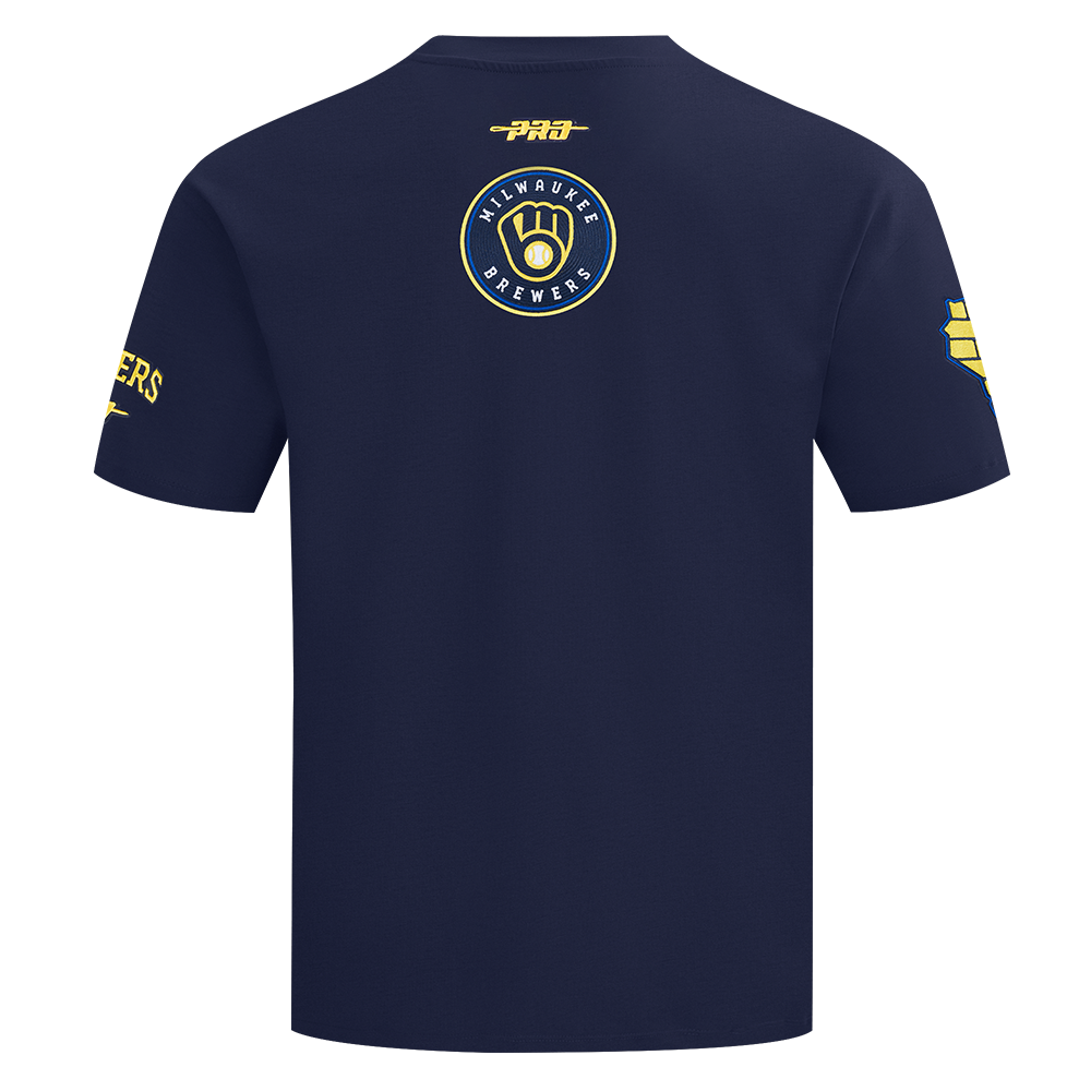 MLB MILWAUKEE BREWERS CITY ARCH HAUT EN JERSEY SIMPLE POUR HOMME (MARINE MINUIT)