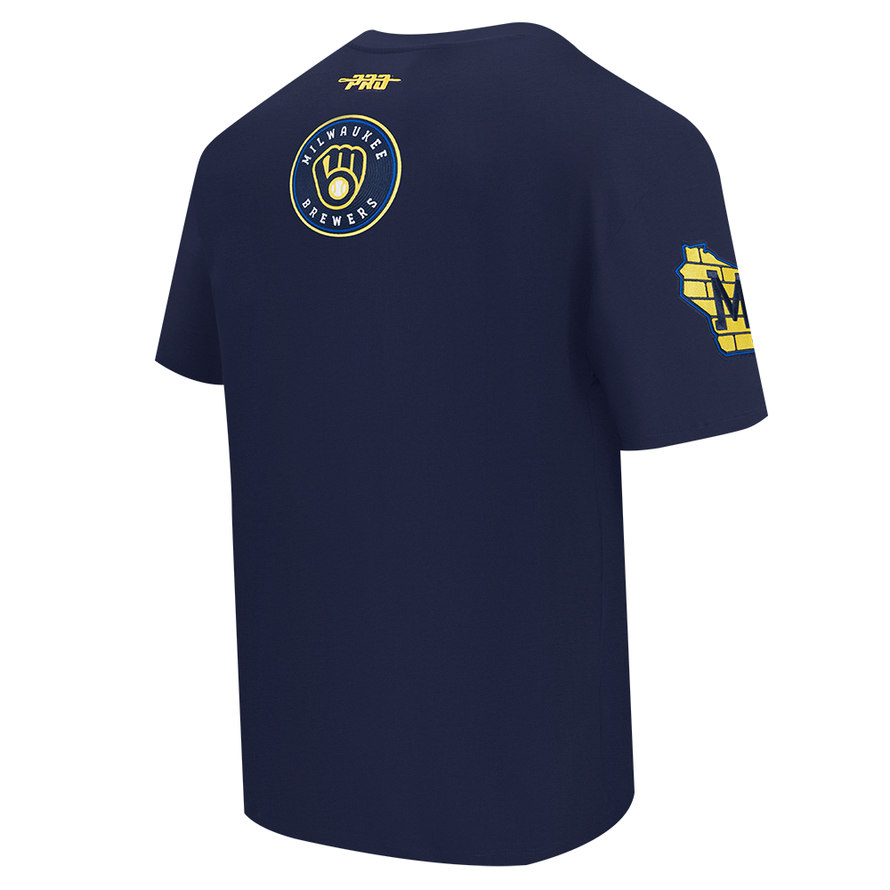 MLB MILWAUKEE BREWERS CITY ARCH HAUT EN JERSEY SIMPLE POUR HOMME (MARINE MINUIT)