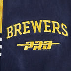MLB MILWAUKEE BREWERS CITY ARCH HAUT EN JERSEY SIMPLE POUR HOMME (MARINE MINUIT)
