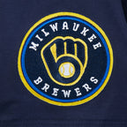 MLB MILWAUKEE BREWERS CITY ARCH HAUT EN JERSEY SIMPLE POUR HOMME (MARINE MINUIT)