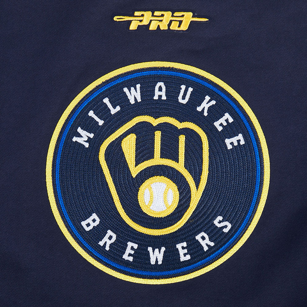MLB MILWAUKEE BREWERS CITY ARCH HAUT EN JERSEY SIMPLE POUR HOMME (MARINE MINUIT)