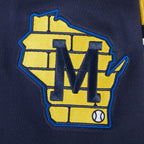 MLB MILWAUKEE BREWERS CITY ARCH HAUT EN JERSEY SIMPLE POUR HOMME (MARINE MINUIT)