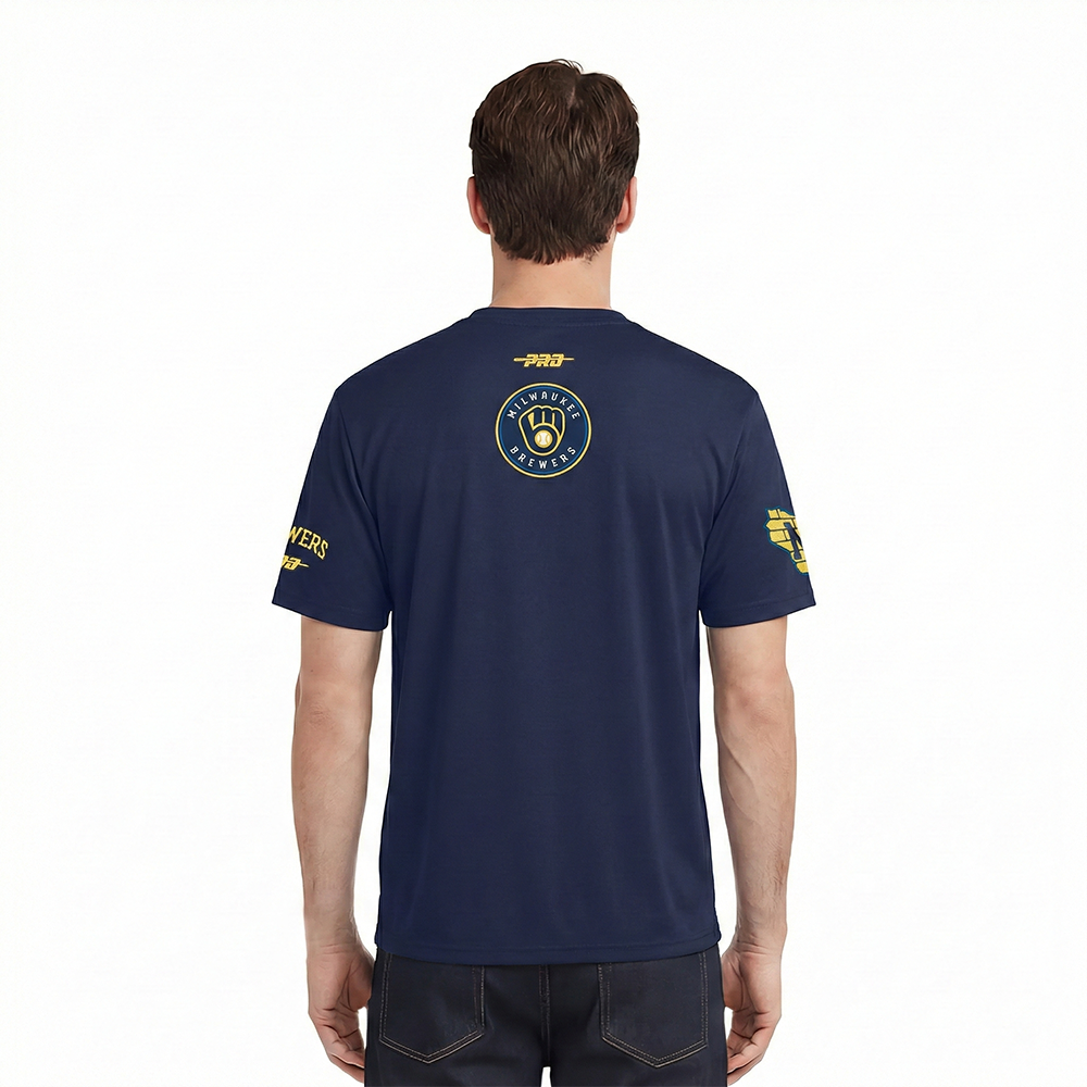 MLB MILWAUKEE BREWERS CITY ARCH HAUT EN JERSEY SIMPLE POUR HOMME (MARINE MINUIT)