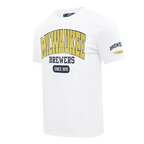 MLB MILWAUKEE BREWERS CITY ARCH HAUT EN JERSEY SIMPLE POUR HOMME (BLANC)