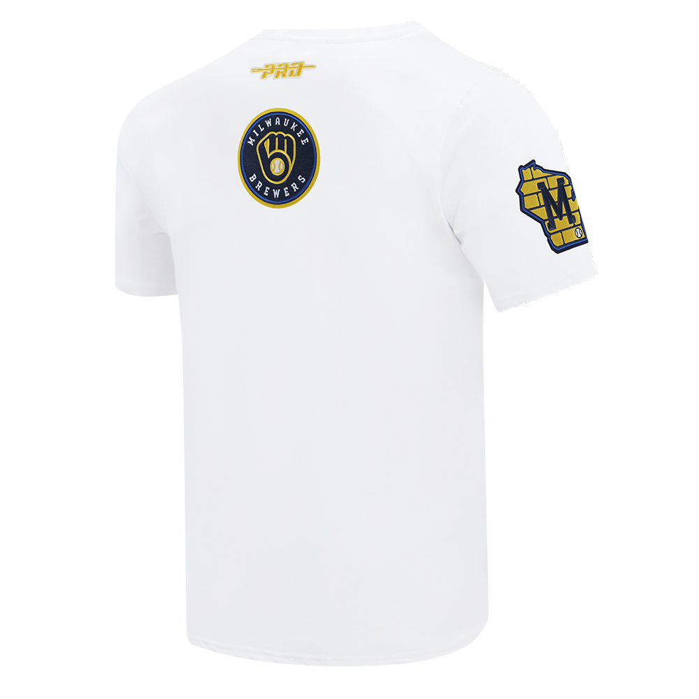 MLB MILWAUKEE BREWERS CITY ARCH HAUT EN JERSEY SIMPLE POUR HOMME (BLANC)