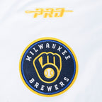 MLB MILWAUKEE BREWERS CITY ARCH HAUT EN JERSEY SIMPLE POUR HOMME (BLANC)