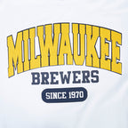 MLB MILWAUKEE BREWERS CITY ARCH HAUT EN JERSEY SIMPLE POUR HOMME (BLANC)
