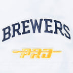 MLB MILWAUKEE BREWERS CITY ARCH HAUT EN JERSEY SIMPLE POUR HOMME (BLANC)