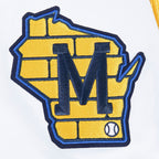 MLB MILWAUKEE BREWERS CITY ARCH HAUT EN JERSEY SIMPLE POUR HOMME (BLANC)