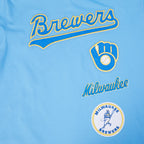 MLB MILWAUKEE BREWERS RETRO CLASSICS HAUT POUR HOMME (BLEU UNIVERSITÉ)