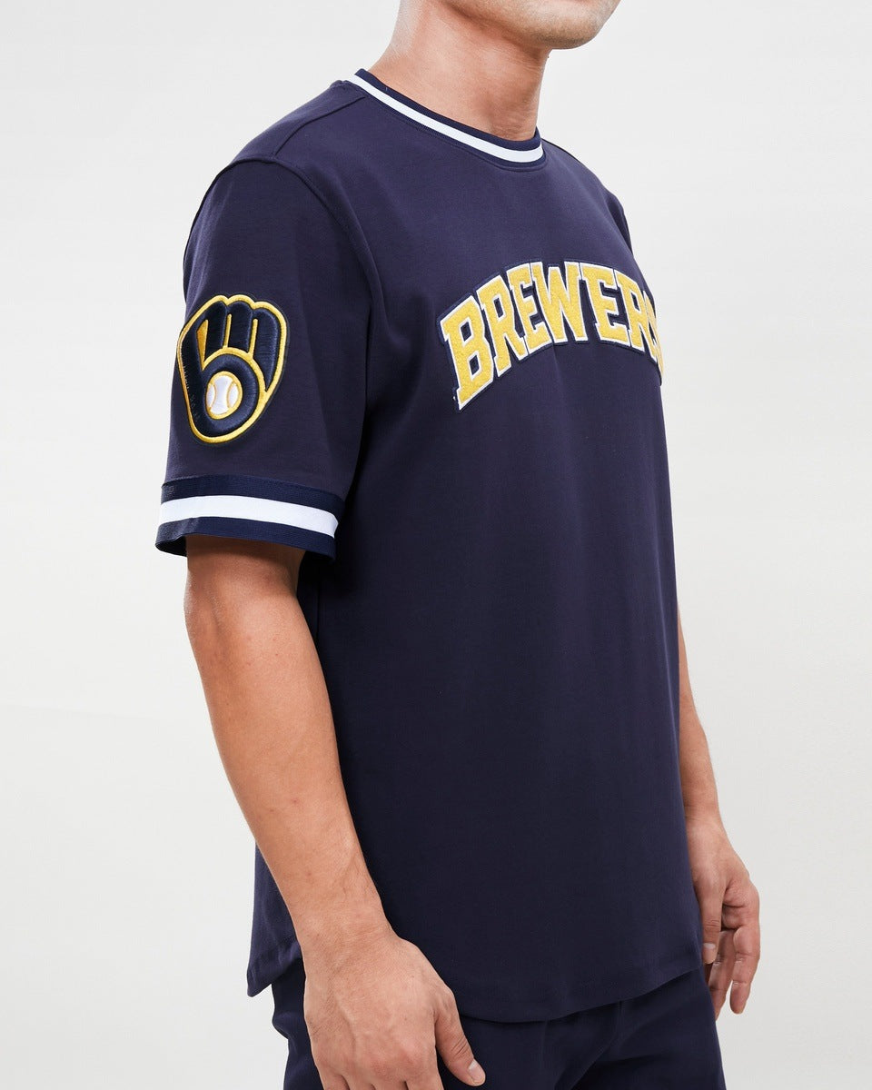 MLB MILWAUKEE BREWERS CLASSIC CHENILLE MEN'S TOP (MIDNIGHT NAVY)