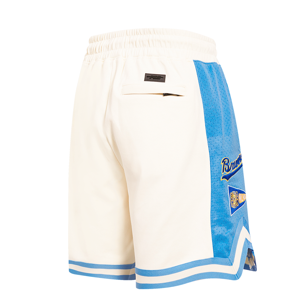MLB MILWAUKEE BREWERS RETRO CLASSIC SHORT 2.0 POUR HOMME (COQUILLE D'ŒUF/BLEU UNIVERSITÉ)
