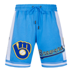 MLB MILWAUKEE BREWERS RETRO CLASSIC MEN'S 2.0 SHORT (UNIVERSITY BLUE)