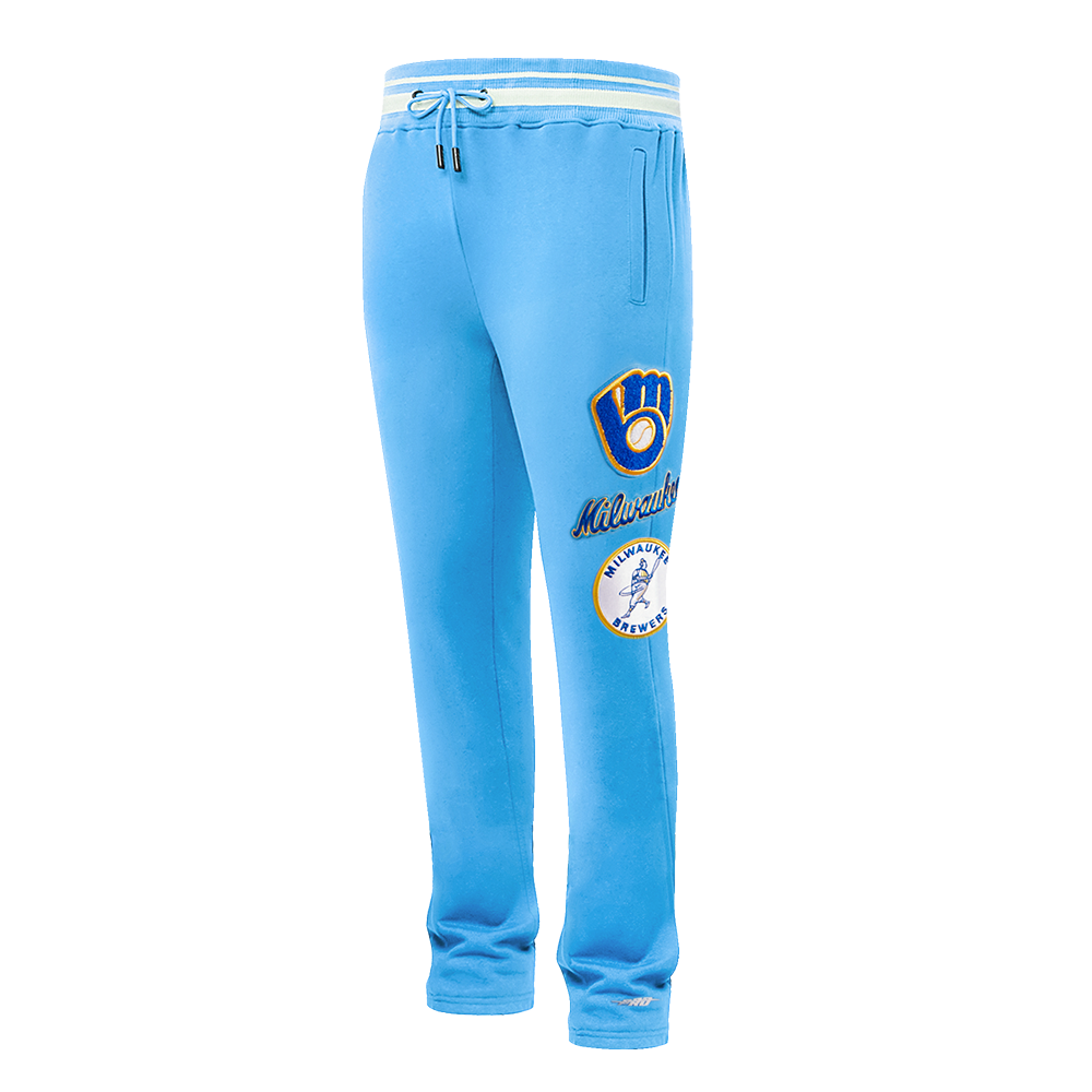MLB MILWAUKEE BREWERS RETRO CLASSIC MEN'S SWEATPANT (UNIVERSITY BLUE)