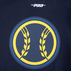 MLB MILWAUKEE BREWERS LIVING LARGE CHANDAIL À CAPUCHON EN MOLLETON À ÉPAULES TOMBANTES POUR HOMME (MARINE MINUIT)
