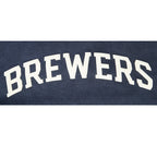 MLB MILWAUKEE BREWERS STREET TEAM MEN'S ENZYME WASH DS FT PO HOODIE (WASHED MIDNIGHT NAVY)