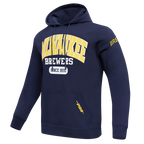 MLB MILWAUKEE BREWERS CITY ARCH CHANDAIL À CAPUCHON EN MOLLETON POUR HOMME (MARINE MINUIT)
