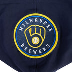 MLB MILWAUKEE BREWERS CITY ARCH CHANDAIL À CAPUCHON EN MOLLETON POUR HOMME (MARINE MINUIT)