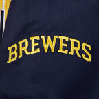 MLB MILWAUKEE BREWERS CITY ARCH CHANDAIL À CAPUCHON EN MOLLETON POUR HOMME (MARINE MINUIT)