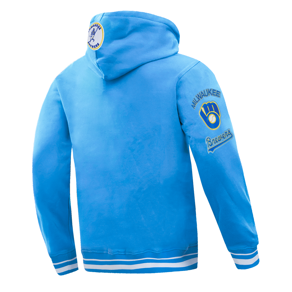 MLB MILWAUKEE BREWERS RETRO CLASSICS MEN'S SWEATSHIRT (UNIVERSITY BLUE)