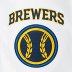 MLB MILWAUKEE BREWERS CLASSIC CHENILLE MEN'S COAT (MIDNIGHT NAVY/WHITE)