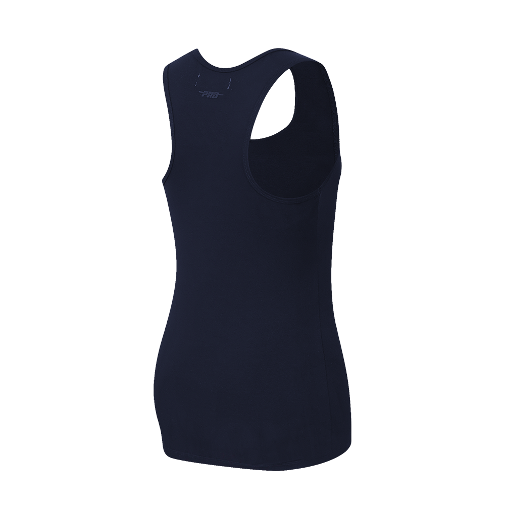 MLB MILWAUKEE BREWERS TRIPLE TONAL CAMISOLE DOS NAGEUR À COUPE DÉCONTRACTÉE POUR FEMME (MARINE MINUIT)