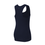 MLB MILWAUKEE BREWERS TRIPLE TONAL CAMISOLE DOS NAGEUR À COUPE DÉCONTRACTÉE POUR FEMME (MARINE MINUIT)