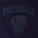 MLB MILWAUKEE BREWERS TRIPLE TONAL CAMISOLE DOS NAGEUR À COUPE DÉCONTRACTÉE POUR FEMME (MARINE MINUIT)