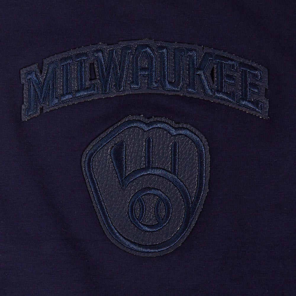 MLB MILWAUKEE BREWERS TRIPLE TONAL CAMISOLE DOS NAGEUR À COUPE DÉCONTRACTÉE POUR FEMME (MARINE MINUIT)