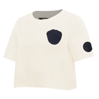 MLB MILWAUKEE BREWERS TRIPLE TONAL SINGLE JERSEY BOXY WOMEN'S TEE (EGGSHELL)
