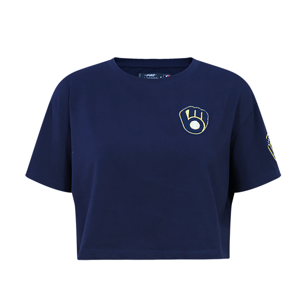MLB MILWAUKEE BREWERS CLASSIC HAUT À COUPE CARRÉE POUR FEMME (MARINE MINUIT)